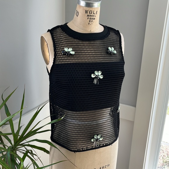 Mesh Top Jewel Embellishment | Size S - Picture 3 of 8